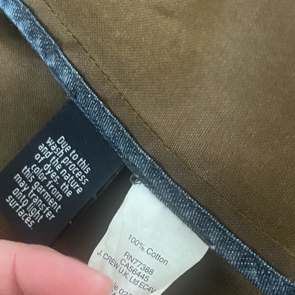 J. Crew waxed cotton canvas color block barn jacket size XXS - Picture 4 of 7